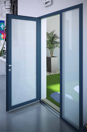 Porte dentrée aluminium porte alu lumis 1 Porte dentrée aluminium
